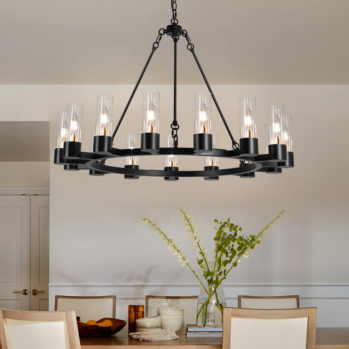 Thornleigh Wagon Wheel Chandelier