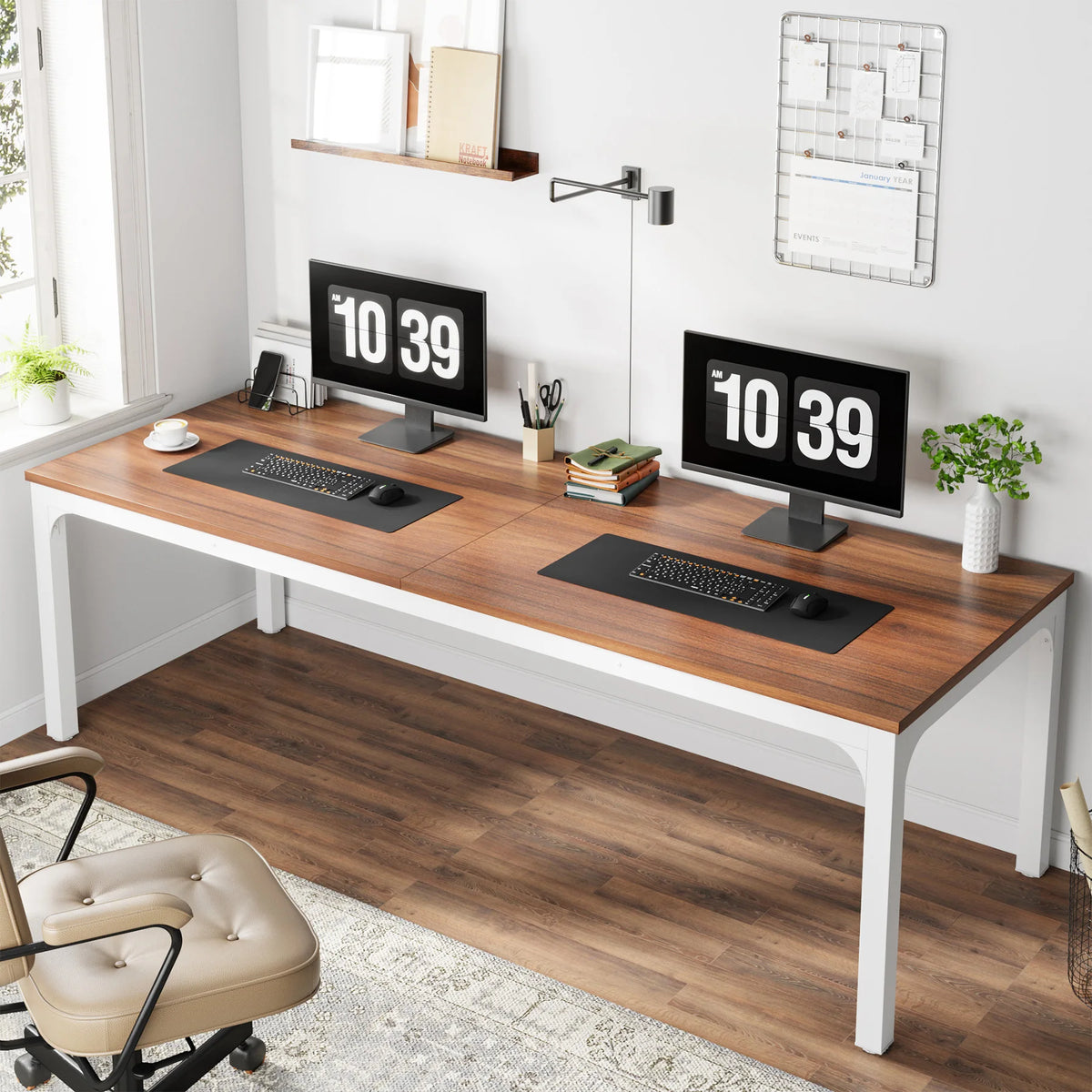 Temba Two-Person Workstation Desk