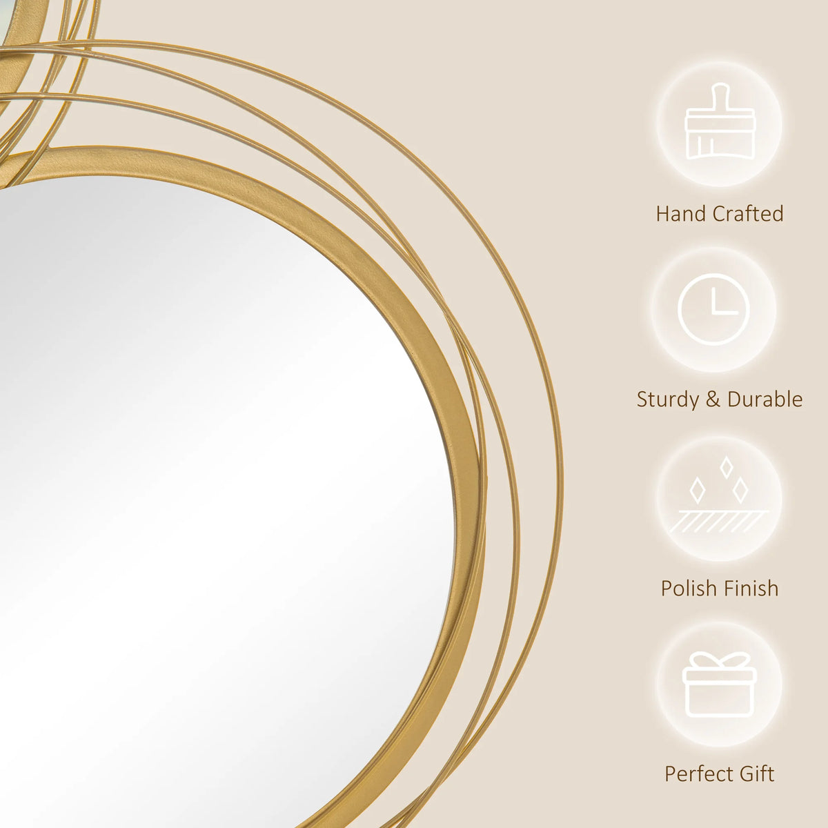 Orelle Four-Mirror Wall Sculpture