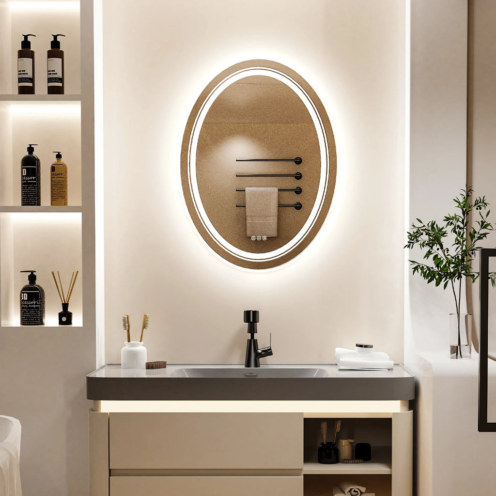 August Oval LED Bathroom Mirror