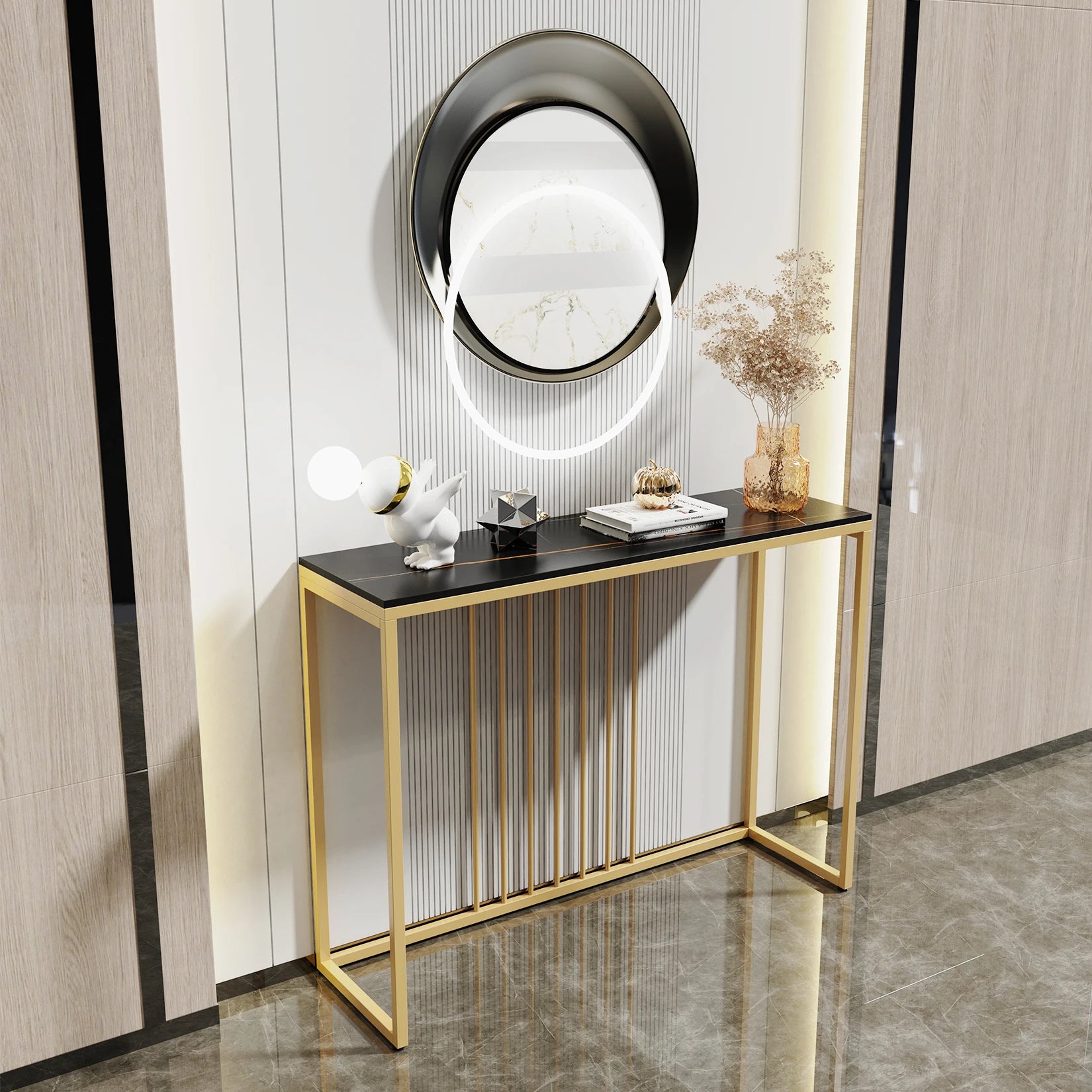Marleen Sintered Stone Console Table