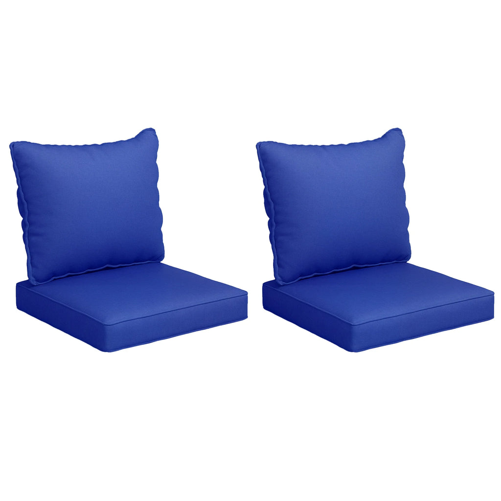 Bayweave Outdoor Chair Cushion Set of 4 - Blue