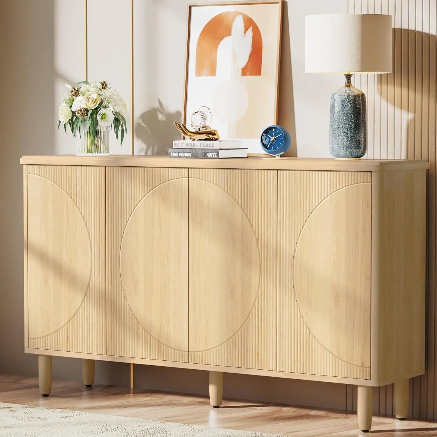 Geometric Buffet Cabinet
