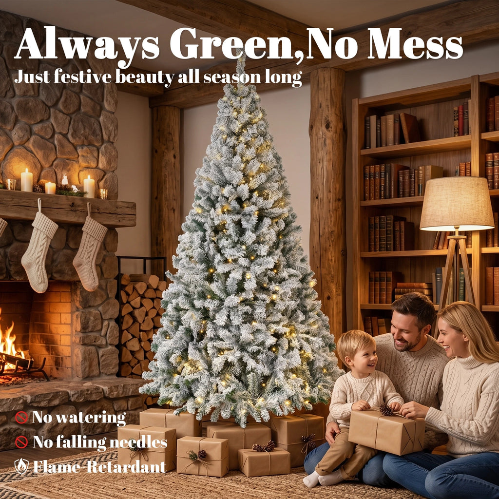 Fraserfall lifestyle image showing flame-retardant flocked foliage