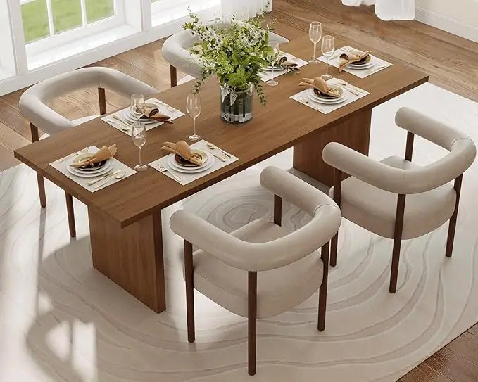 Arlo Upholstered Barrel Dining Chairs, Set of 4