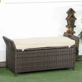 Waverly 29-Gallon Rattan Storage Bench