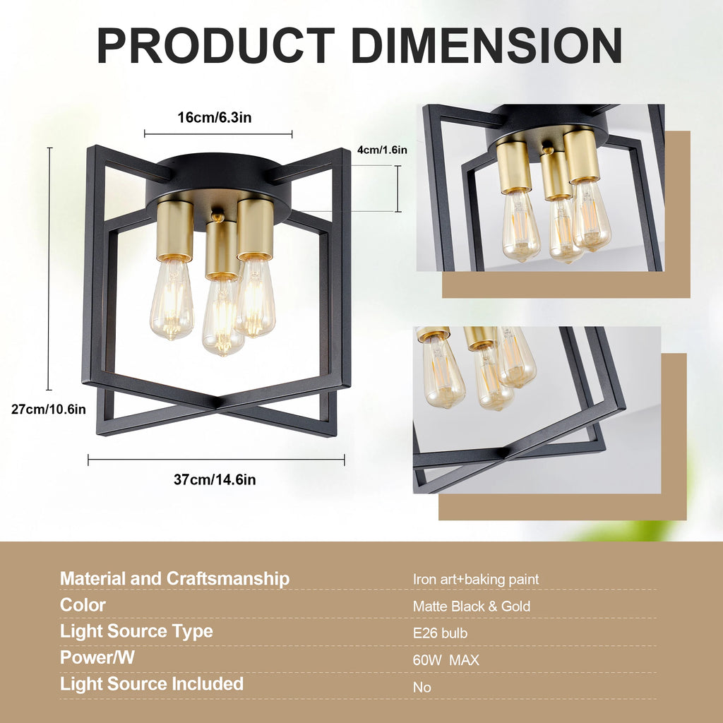 Holmden Geometric Ceiling Light