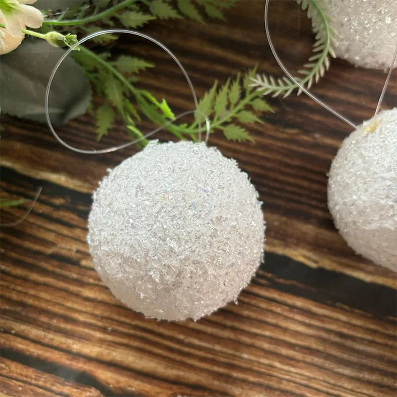 Snowmere Frosted Christmas Ornament Set