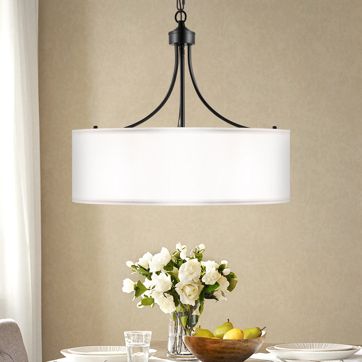 Rosefen Five-Light Drum Chandelier