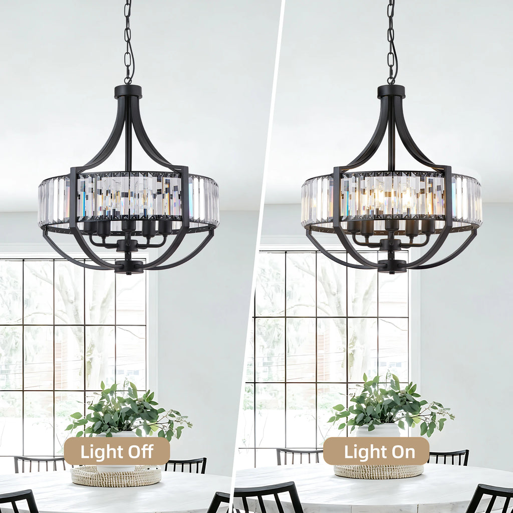 Chervale Five-Light Crystal Chandelier