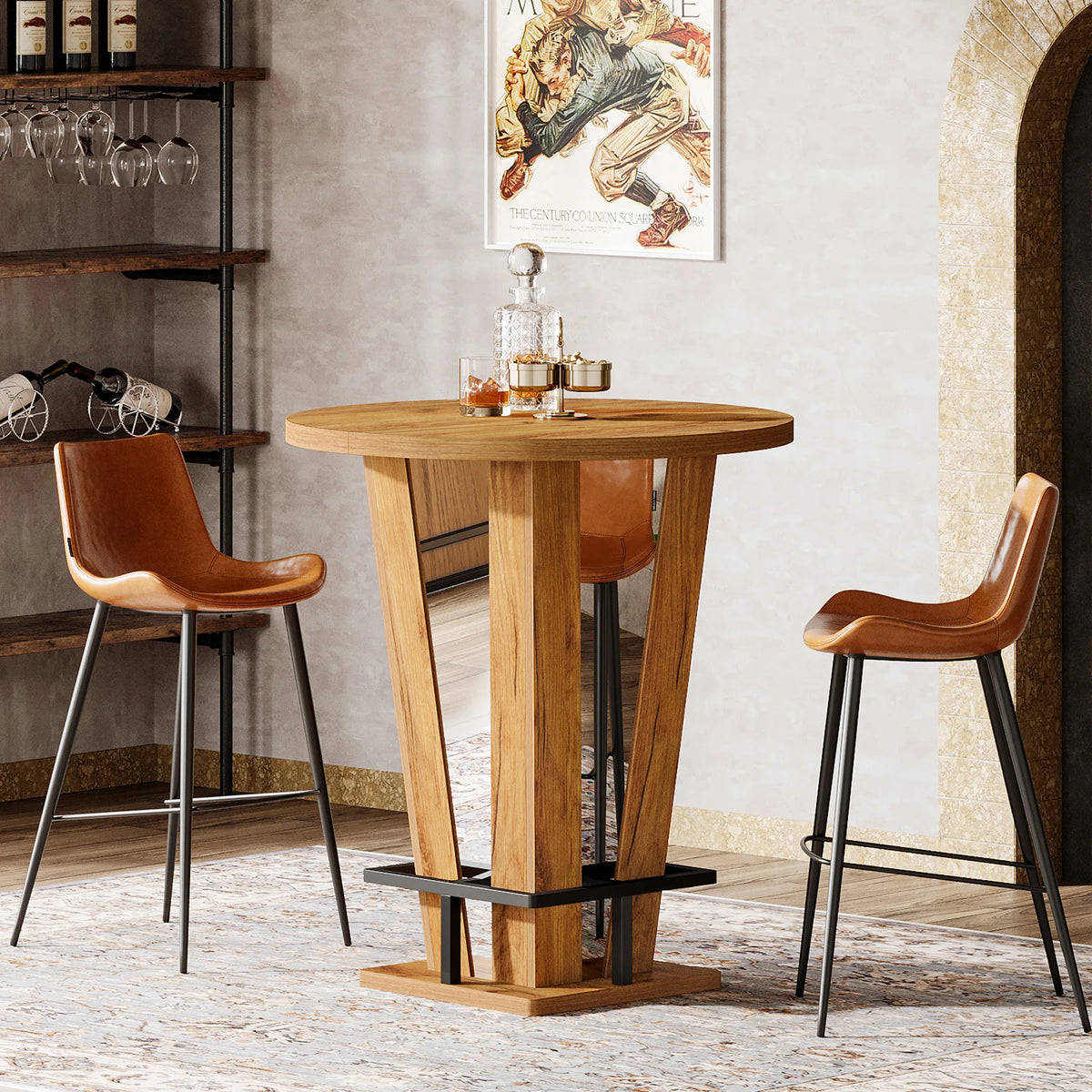 Sonnetline Round Bar Table