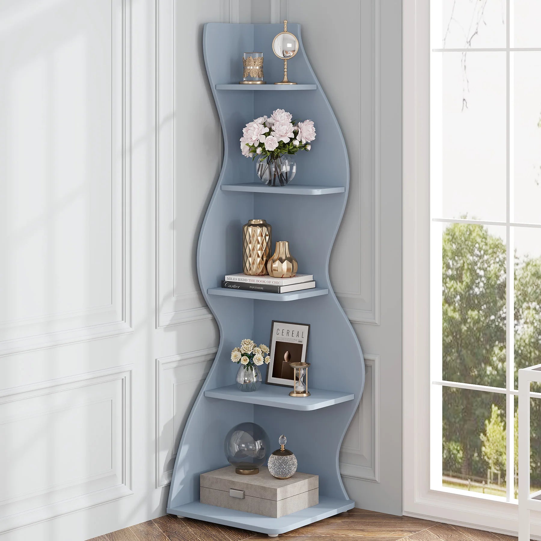 Sorella Sculptural Corner Shelf