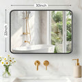 Gossamerlark Rounded Rectangle Wall Mirror