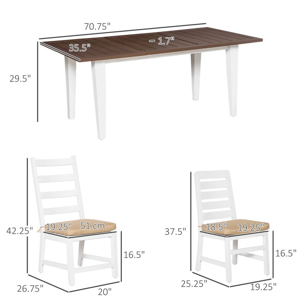 Estoria Seven-Piece Aluminum Patio Dining Set