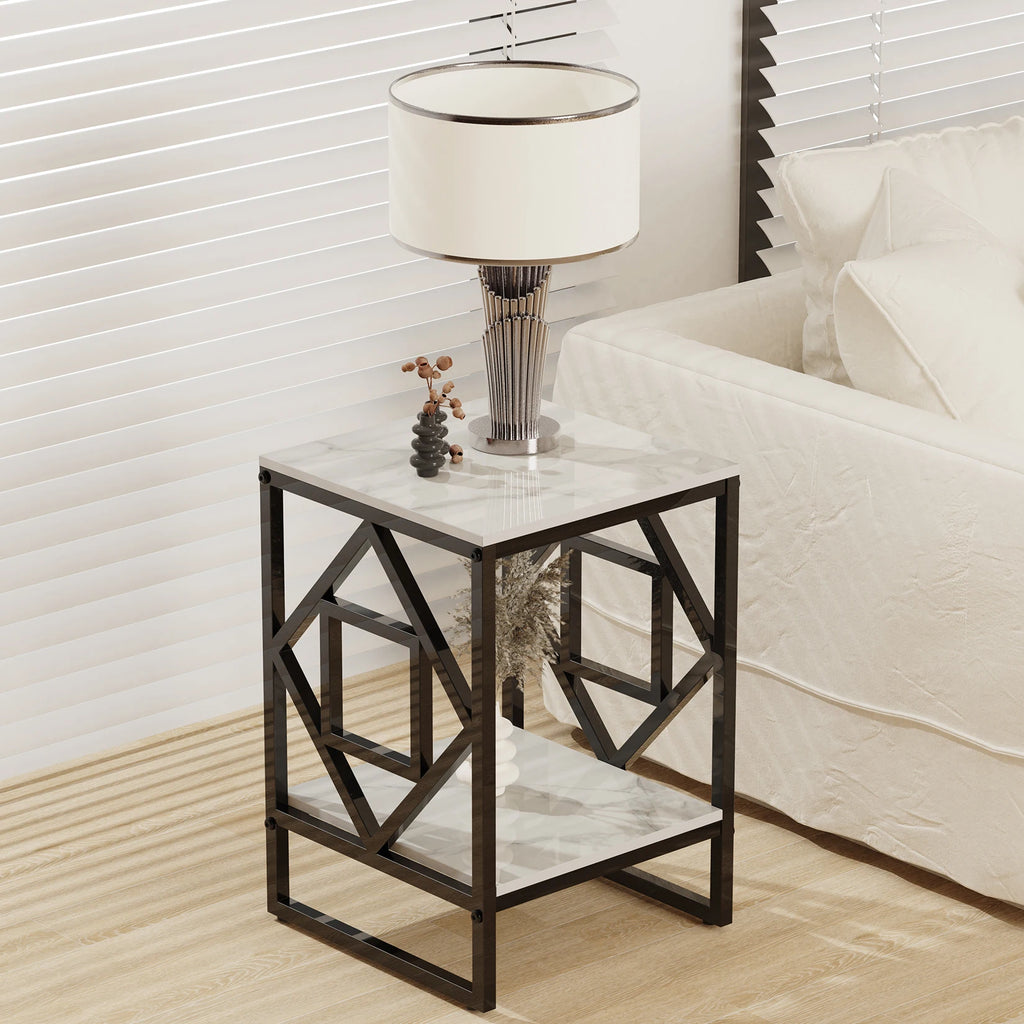 Briar 2-Tier Sintered Stone End Table