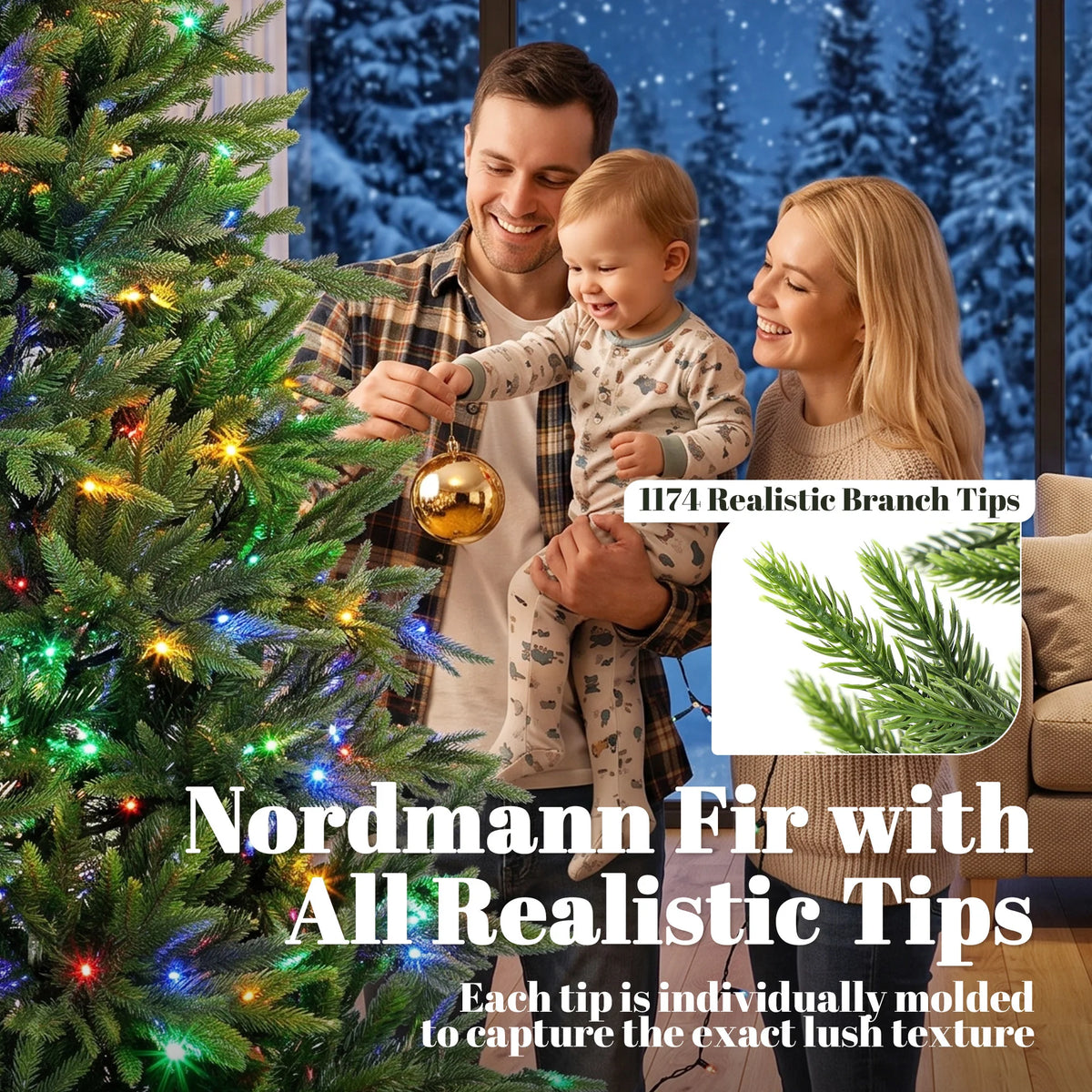 Nordmere Dual-Color Christmas Tree