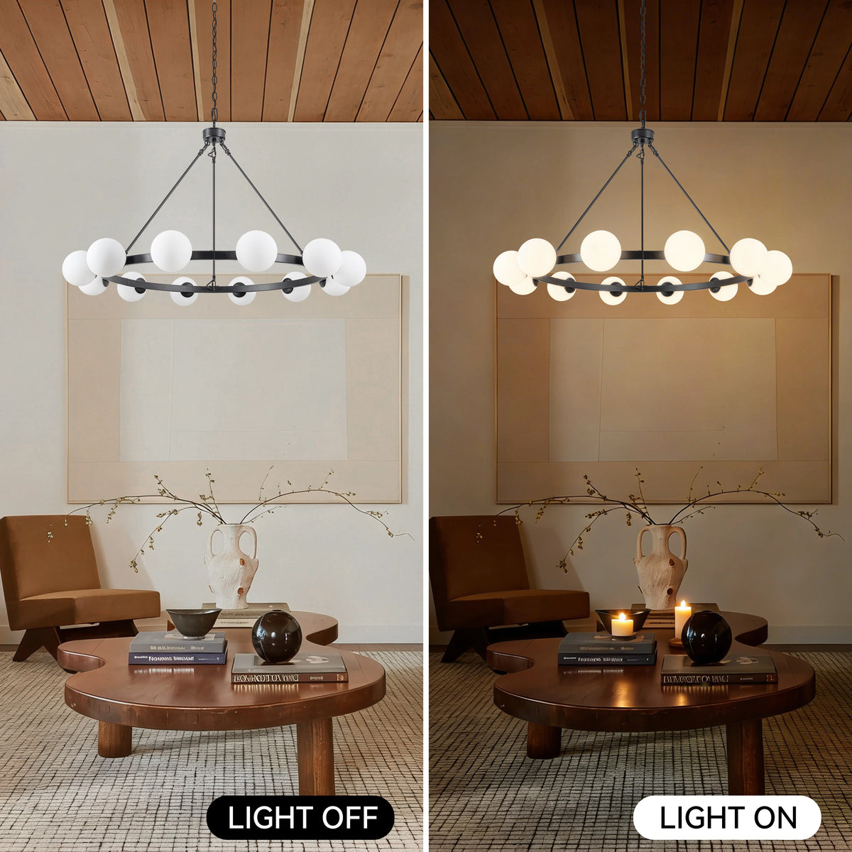 Rillford Wagon Wheel Chandelier