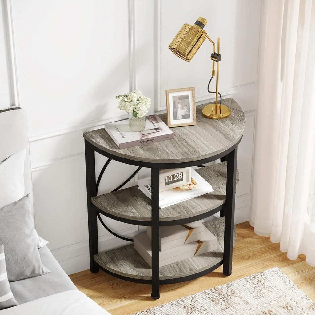 Jalen Half Moon End Table