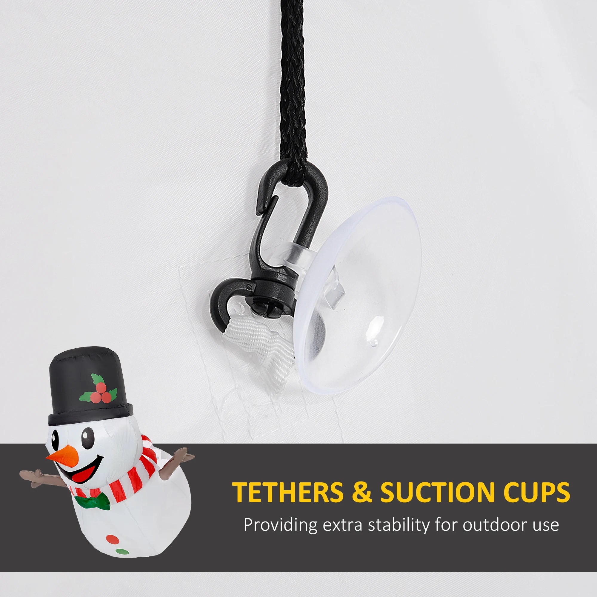 Northglow Hanging Snowman Inflatable – 3.4 ft