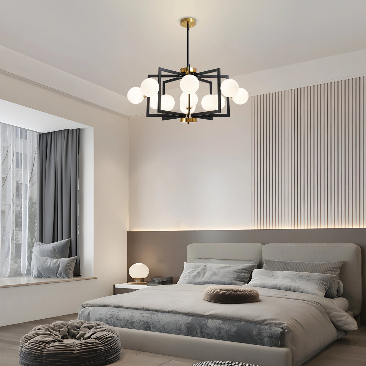 Orvella Glass Bubble Chandelier