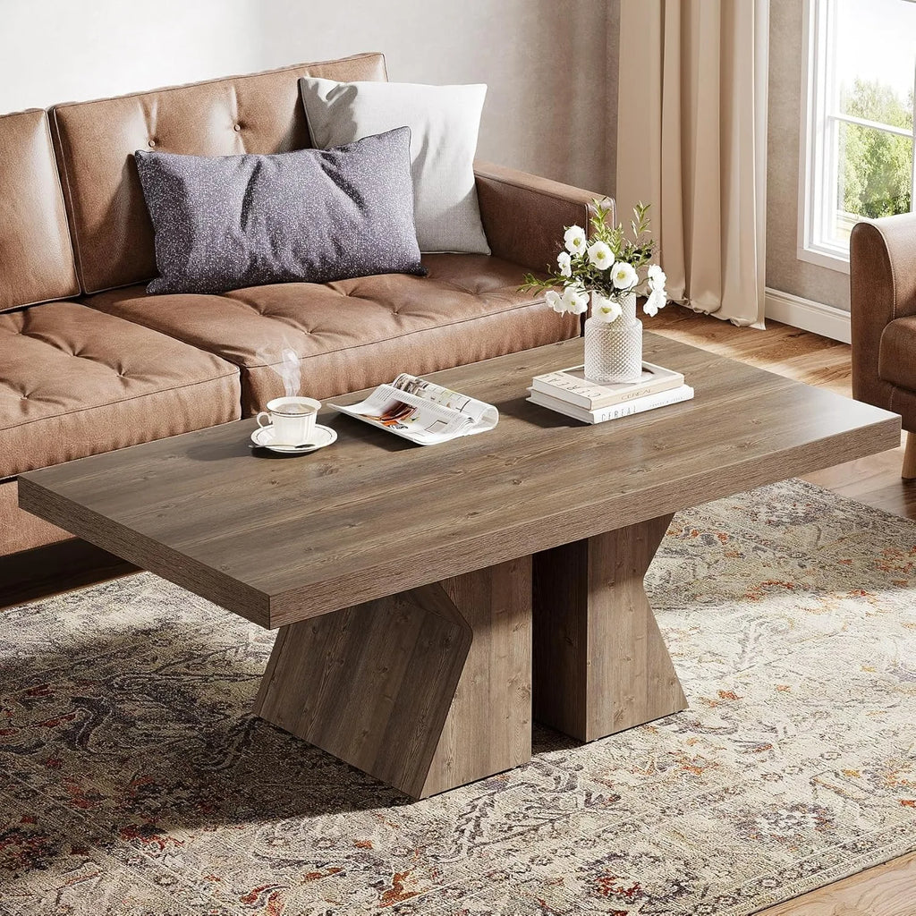 Frank Coffee Table with Sculptural Base