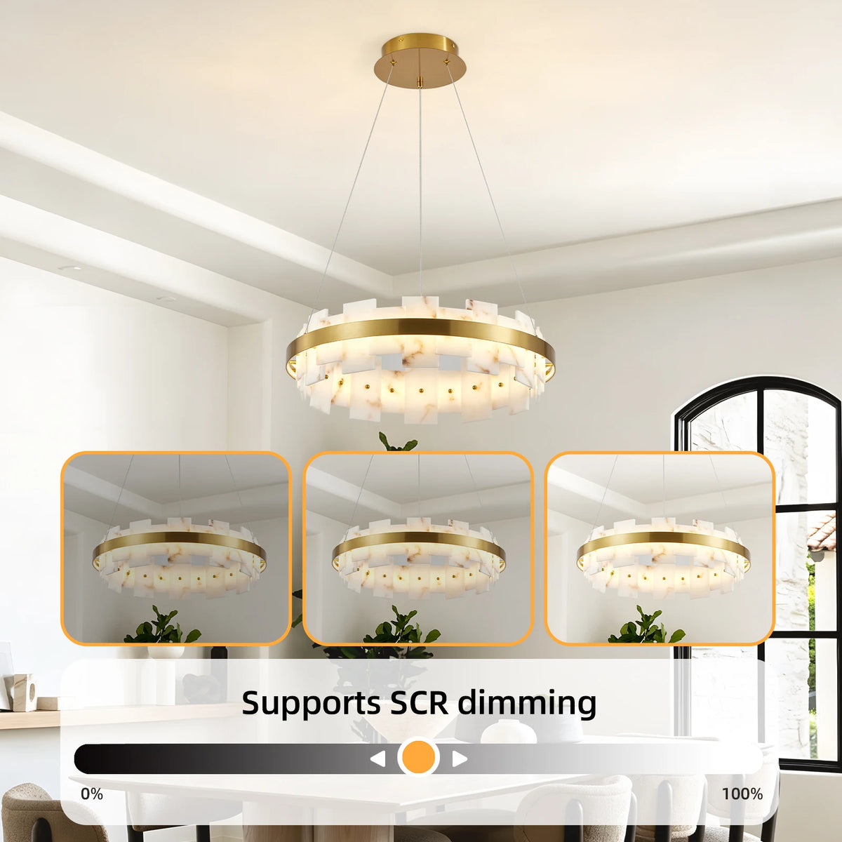 Wyndmere Marbled LED Pendant