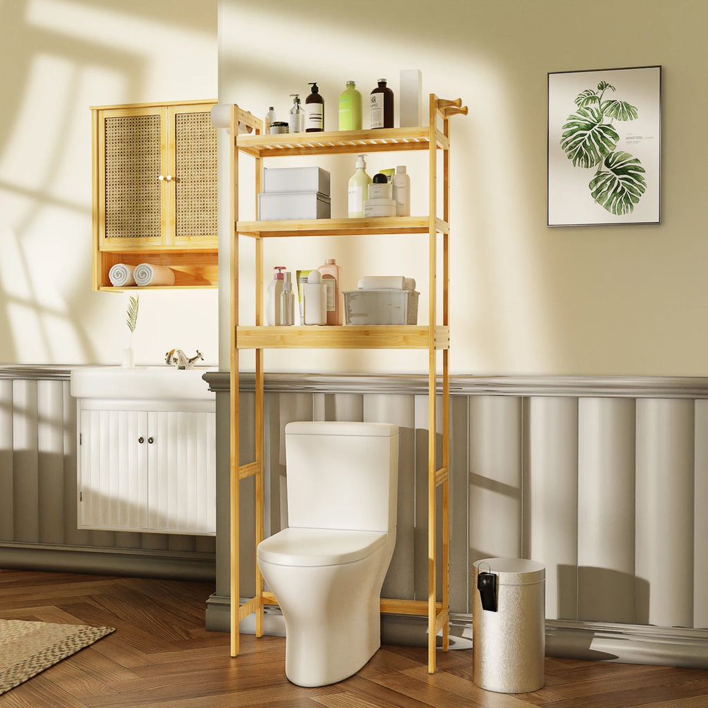 Lotuswhisper 3-Tier Bathroom Storage Shelf