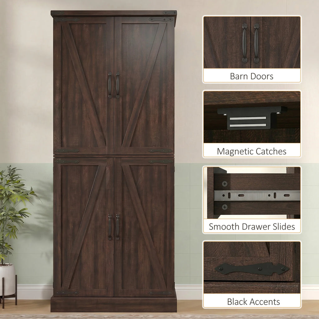Glimmersong Kitchen Pantry Cabinet