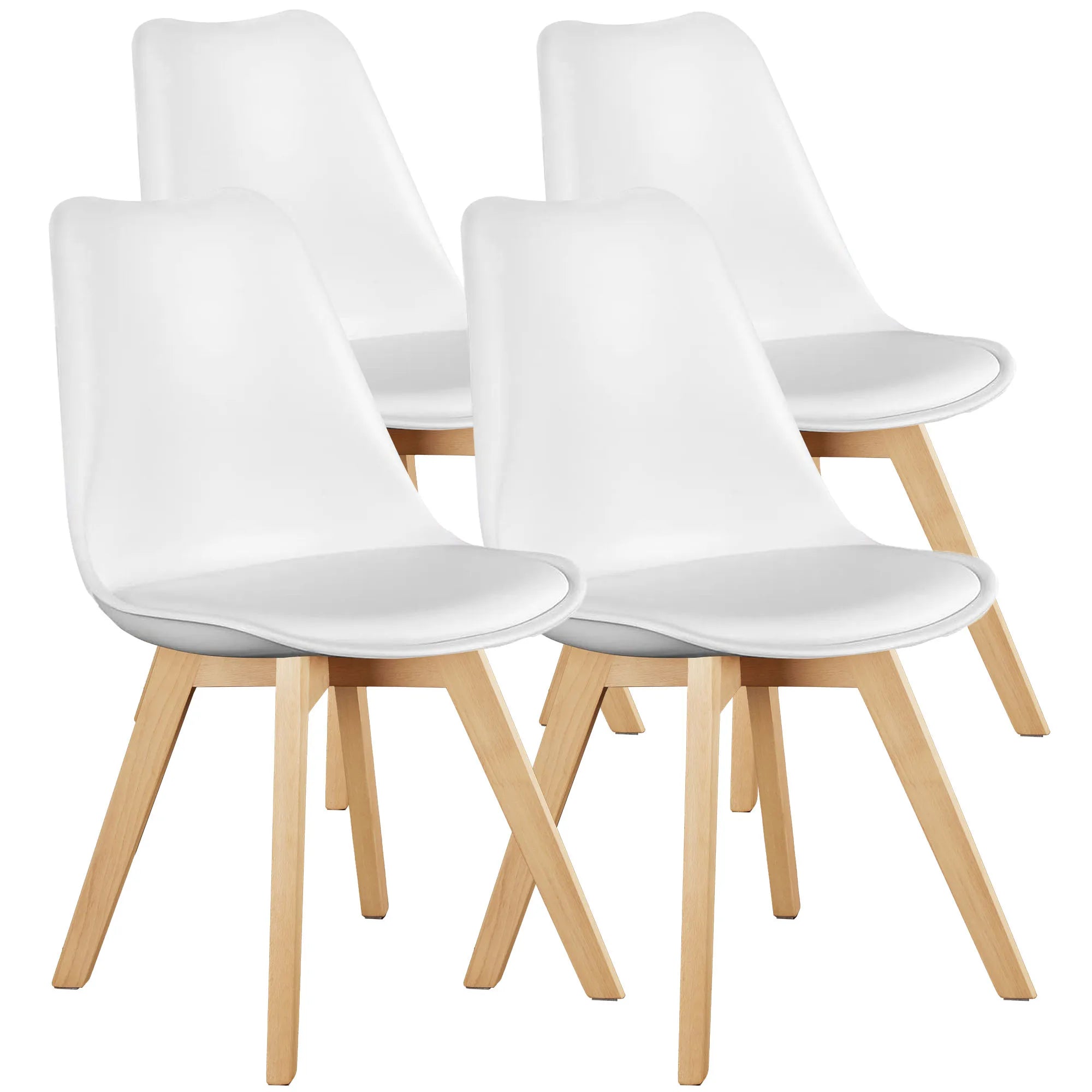 Corbett Beech Wood Dining Chair Set of 4