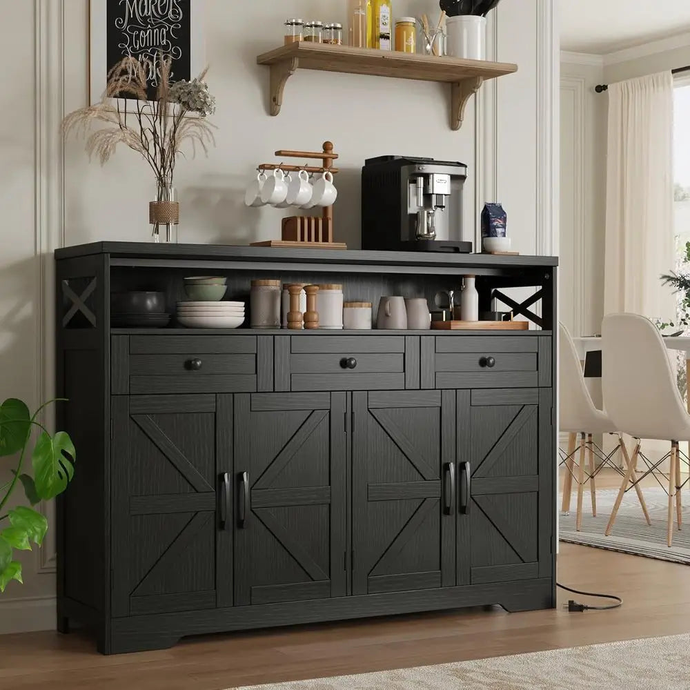 Farmhouse Buffet Sideboard Cabinet