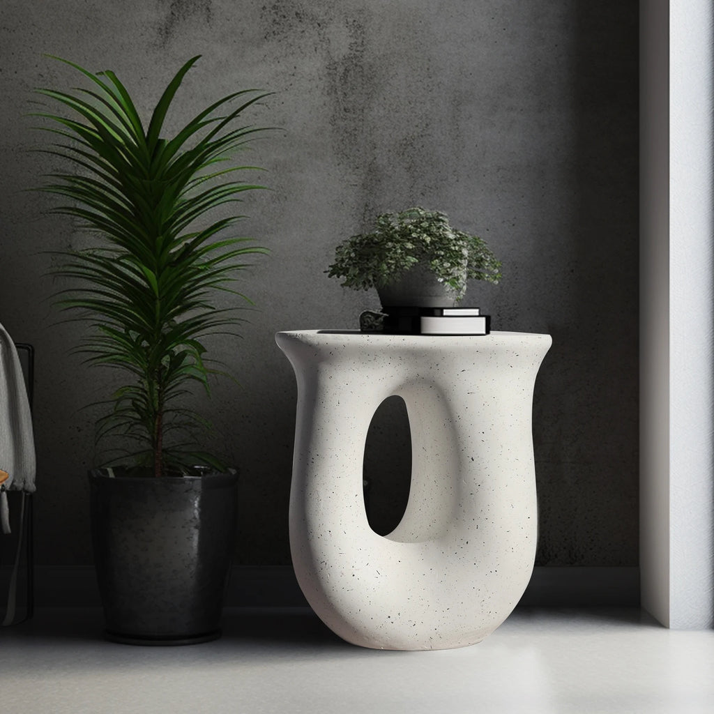 Koba Sculptural Concrete Side Table