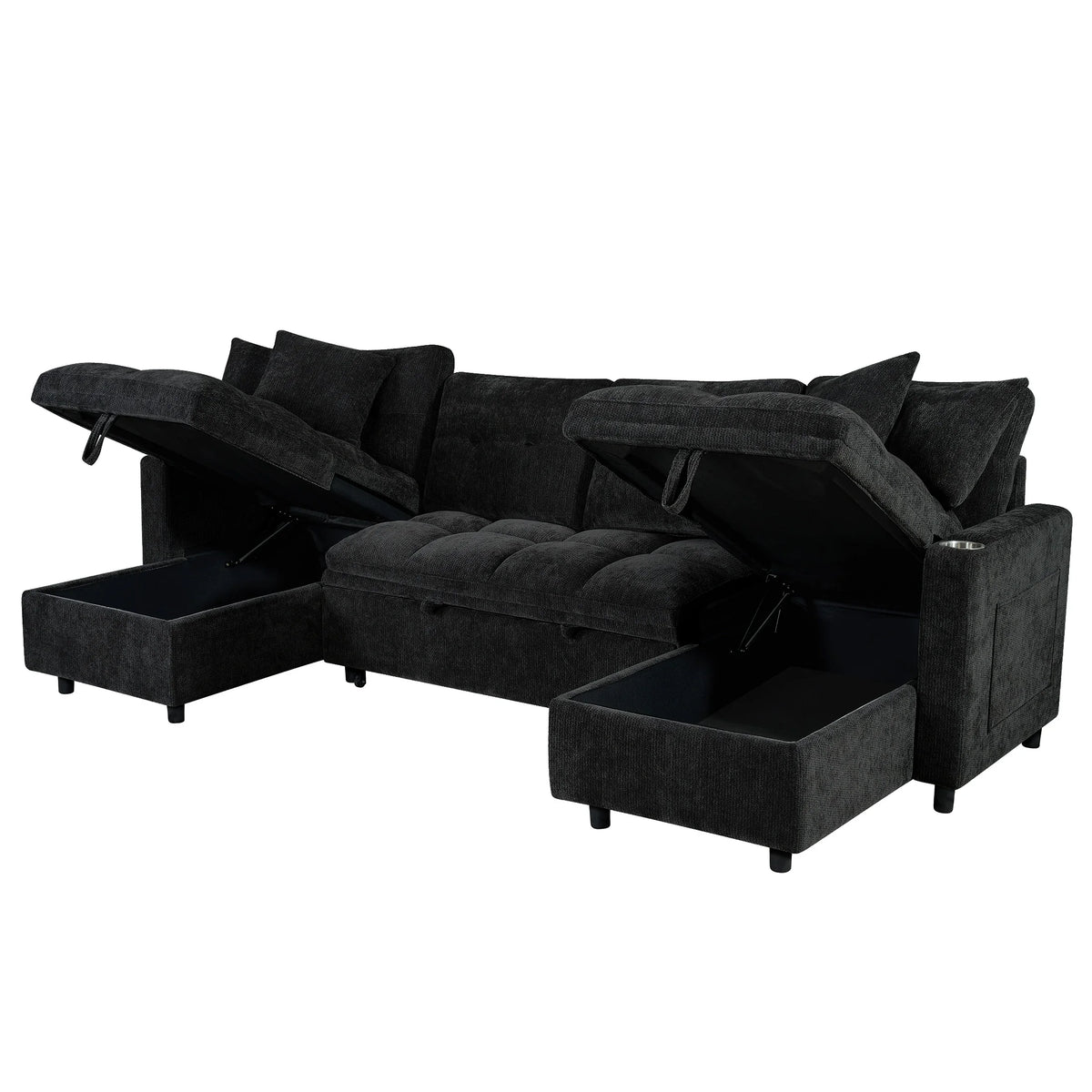 Aldermore U-Shaped Storage Sleeper Sectional