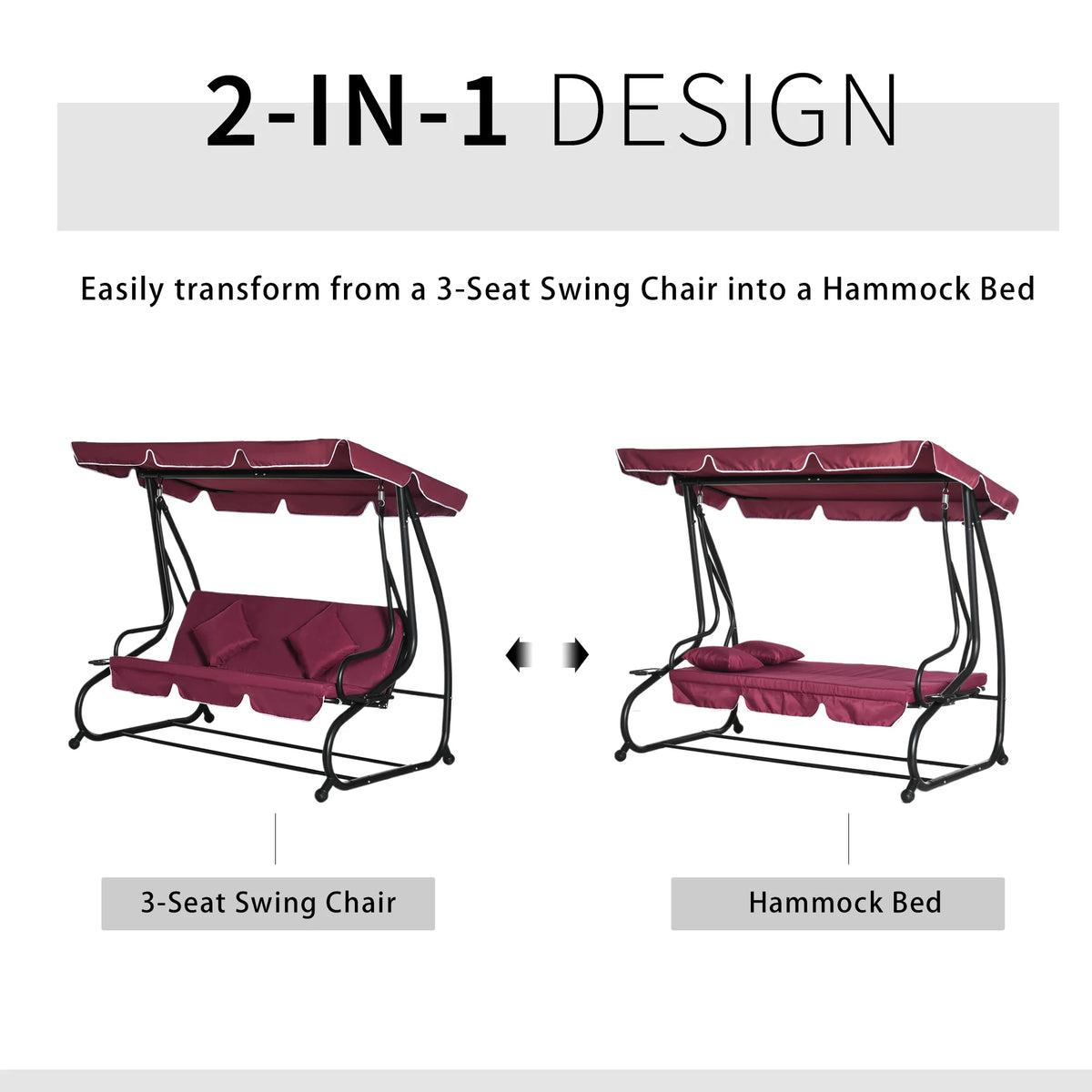 Durnley Convertible Canopy Swing