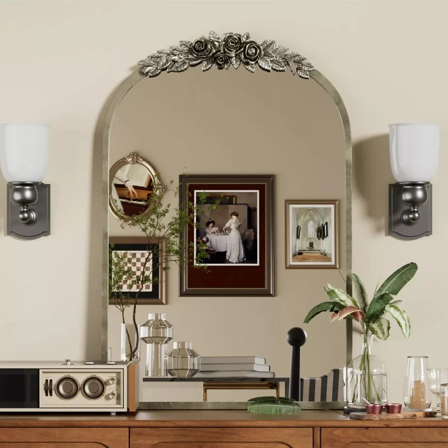 Novaloom Baroque Arched Wall Mirror