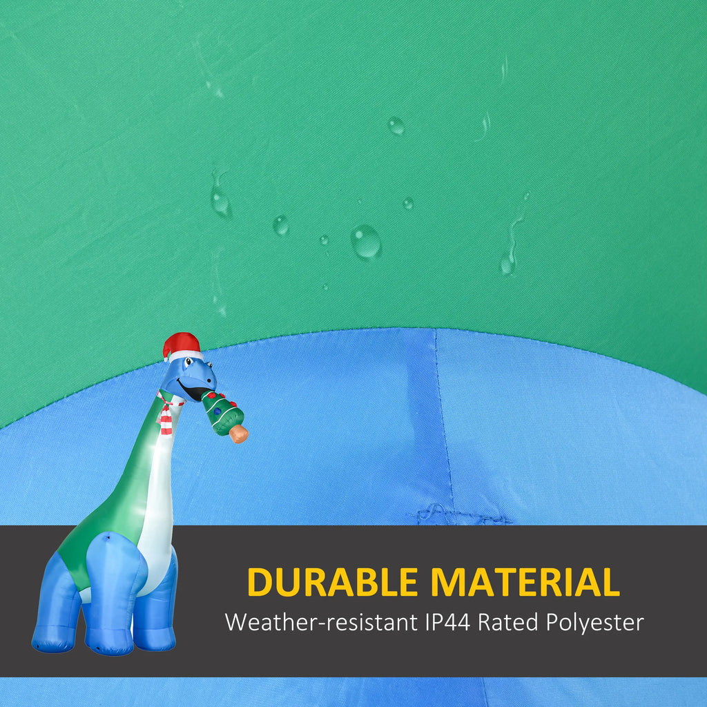 Merrysaurus polyester fabric detail with the supplier's IP44 rating