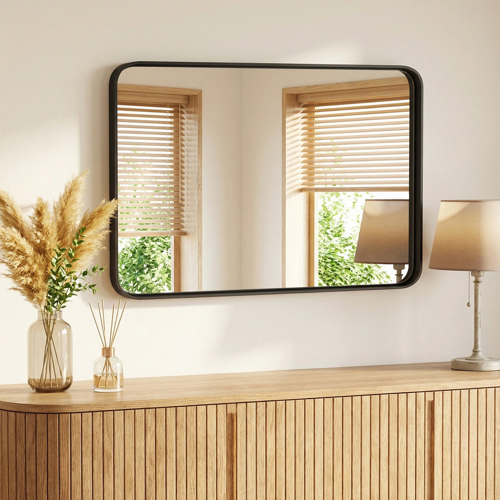 Gossamerlark Rounded Rectangle Wall Mirror