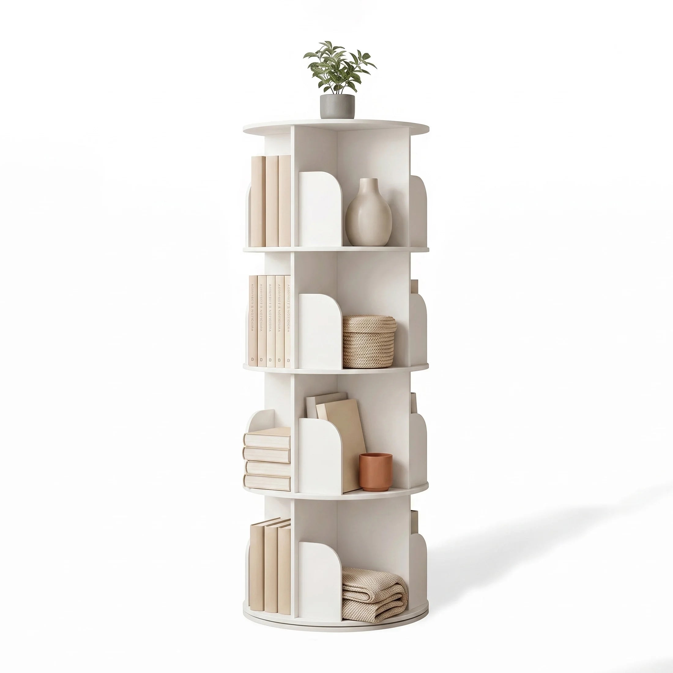 Solenne Rotating Bookcase