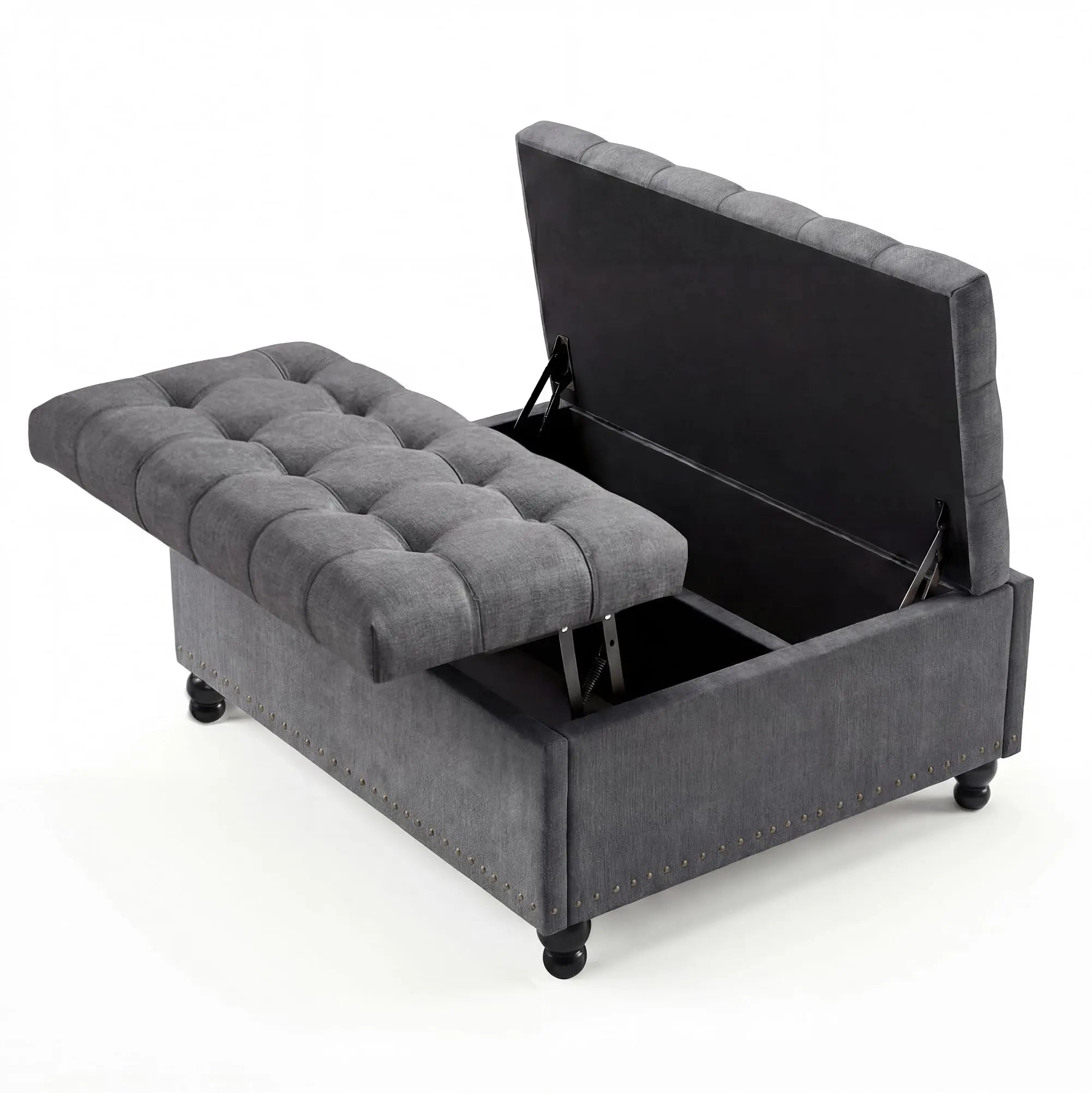 Aziza Lift-Top Storage Ottoman