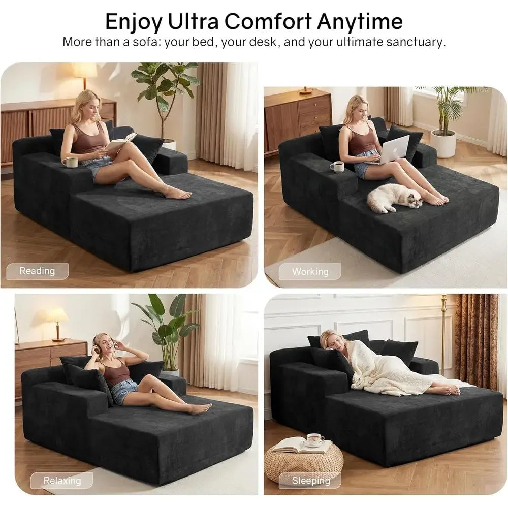 Velisette chaise shown for reading, working, relaxing and resting