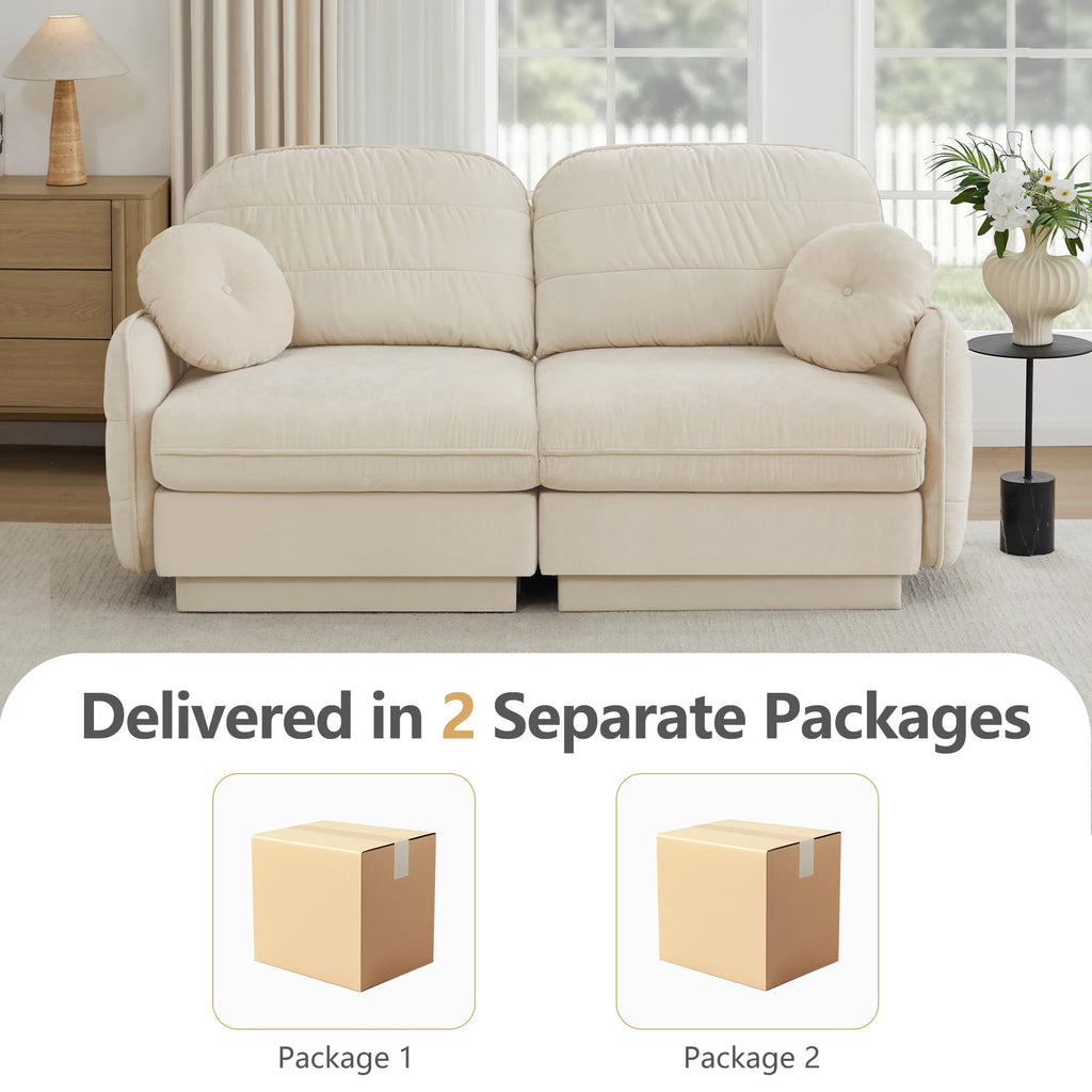Salcombe Chenille Modular Loveseat