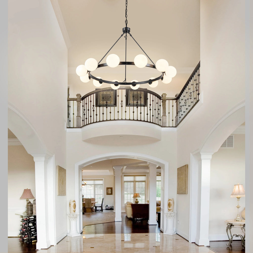 Rillford Wagon Wheel Chandelier