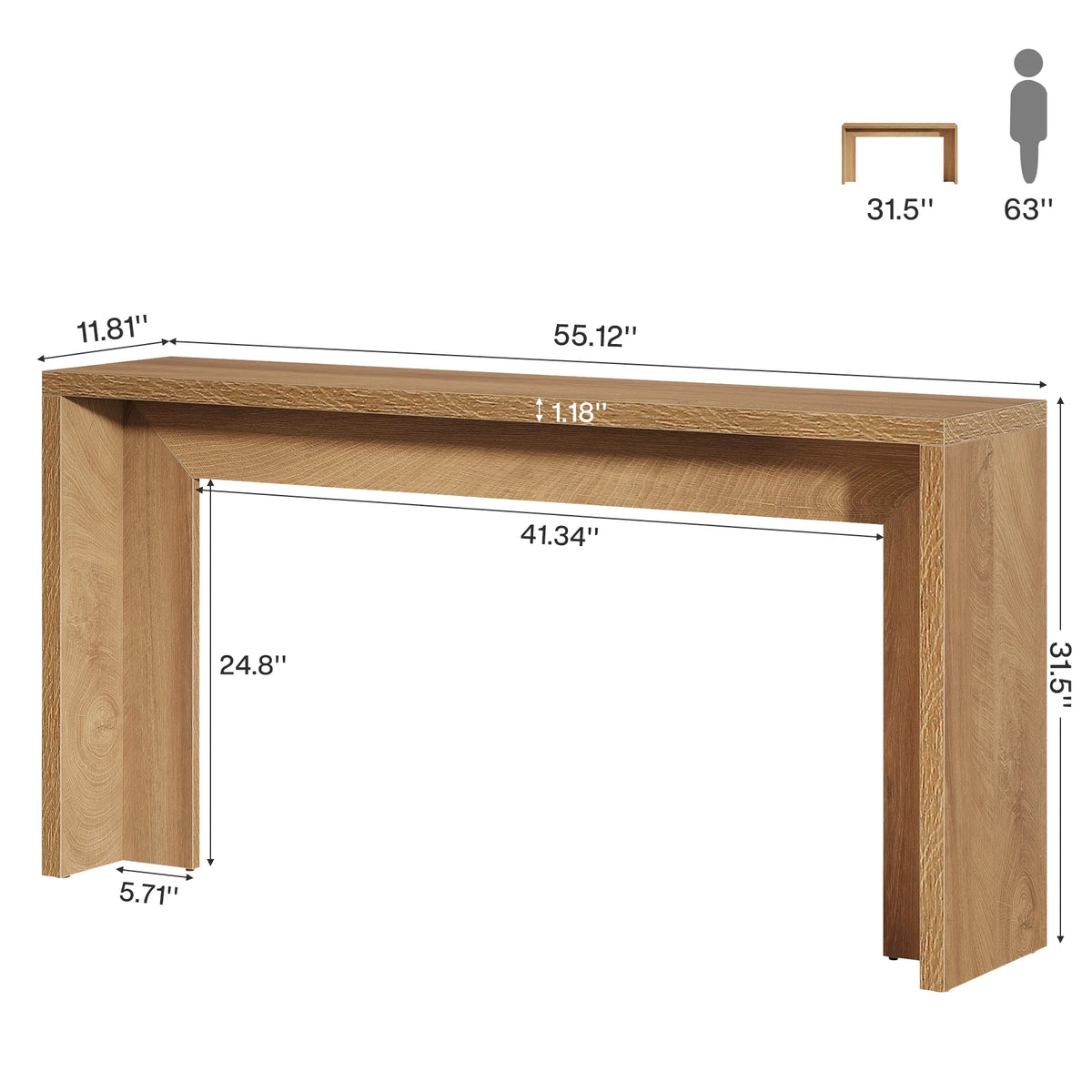 Amberrise Farmhouse Console Table