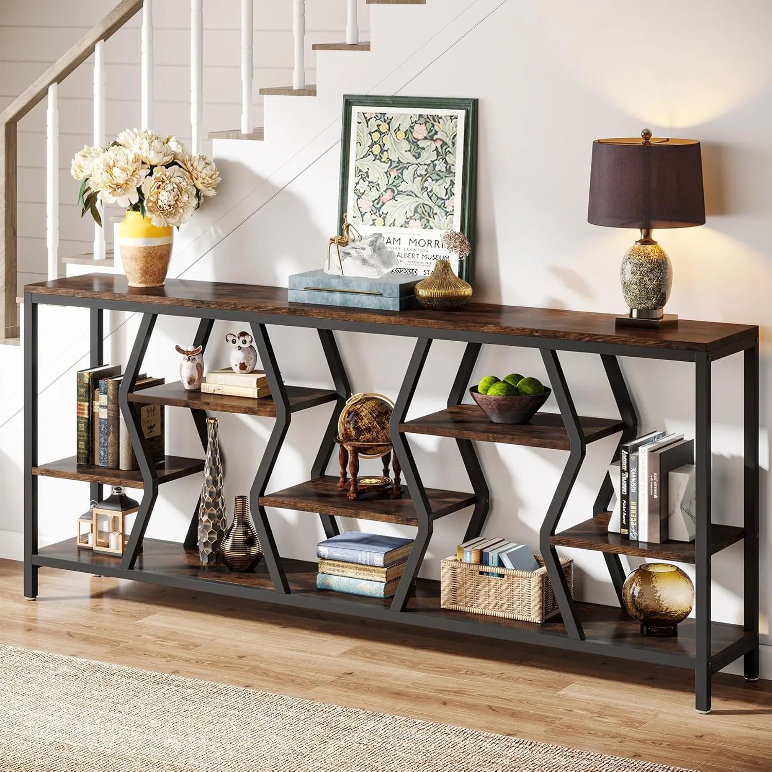 Sawyer Geometric Console Table