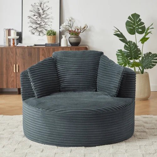 Sarrowby Round Corduroy Lounge Chair
