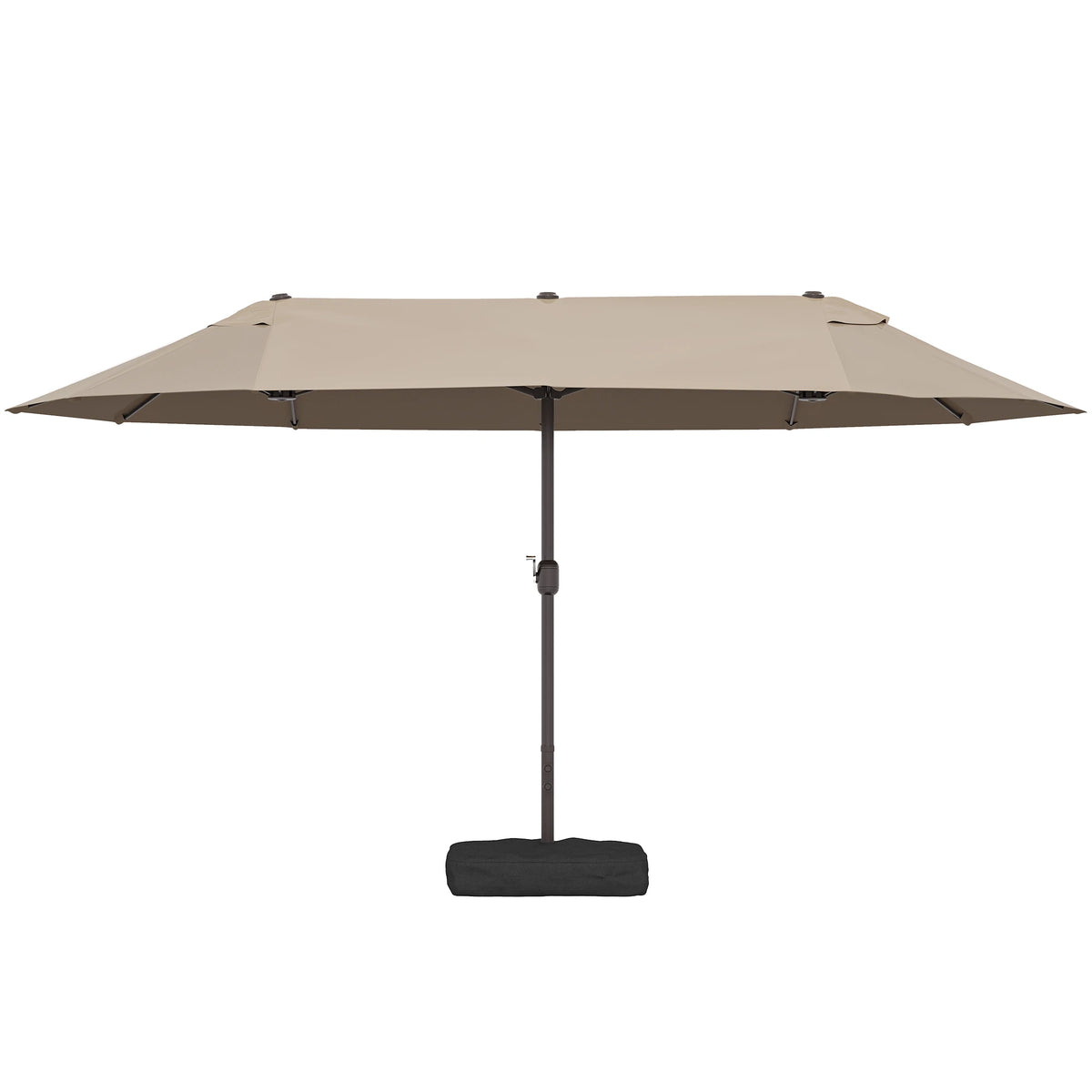 Caspian 15' Double-Sided Patio Umbrella – Coffee