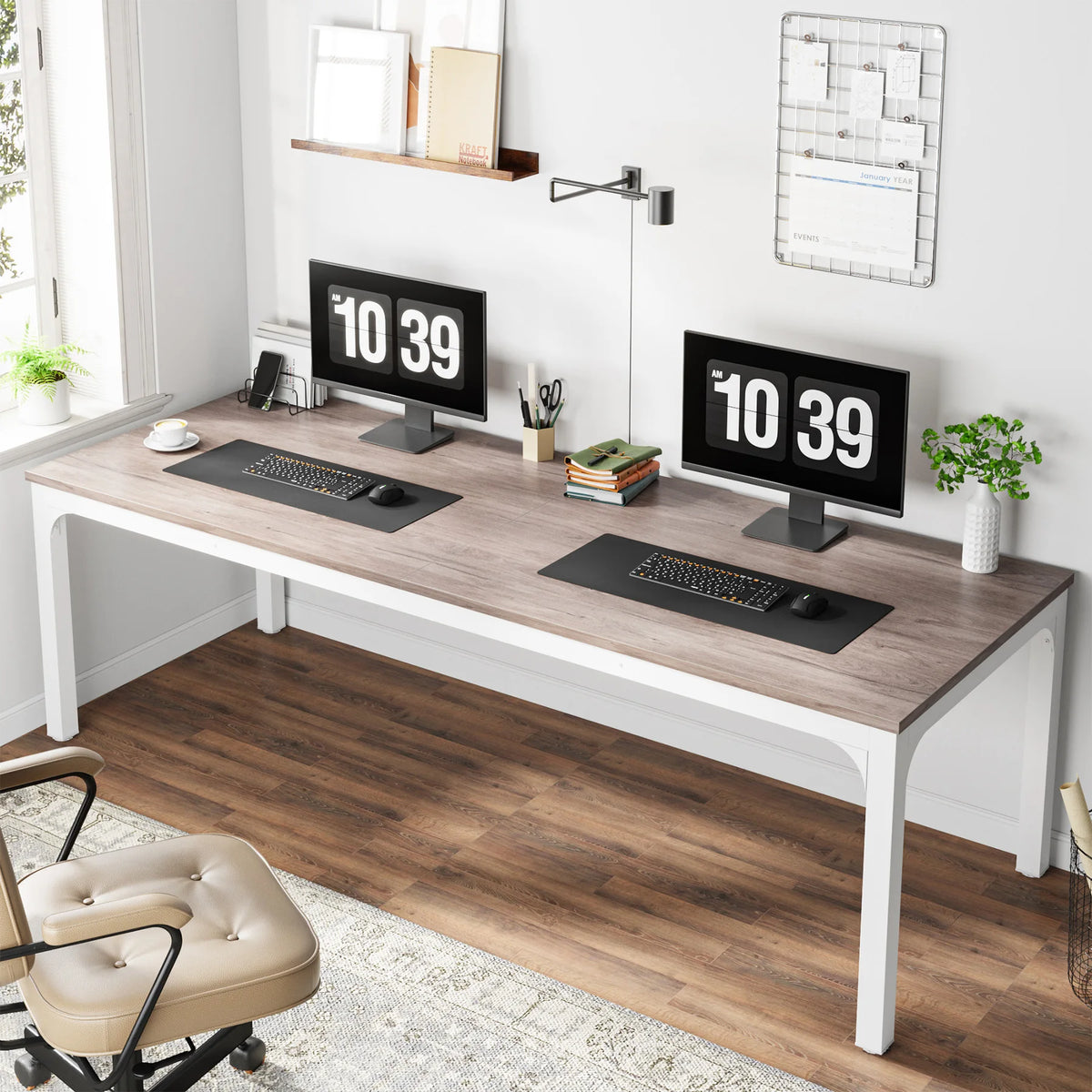 Temba Two-Person Workstation Desk