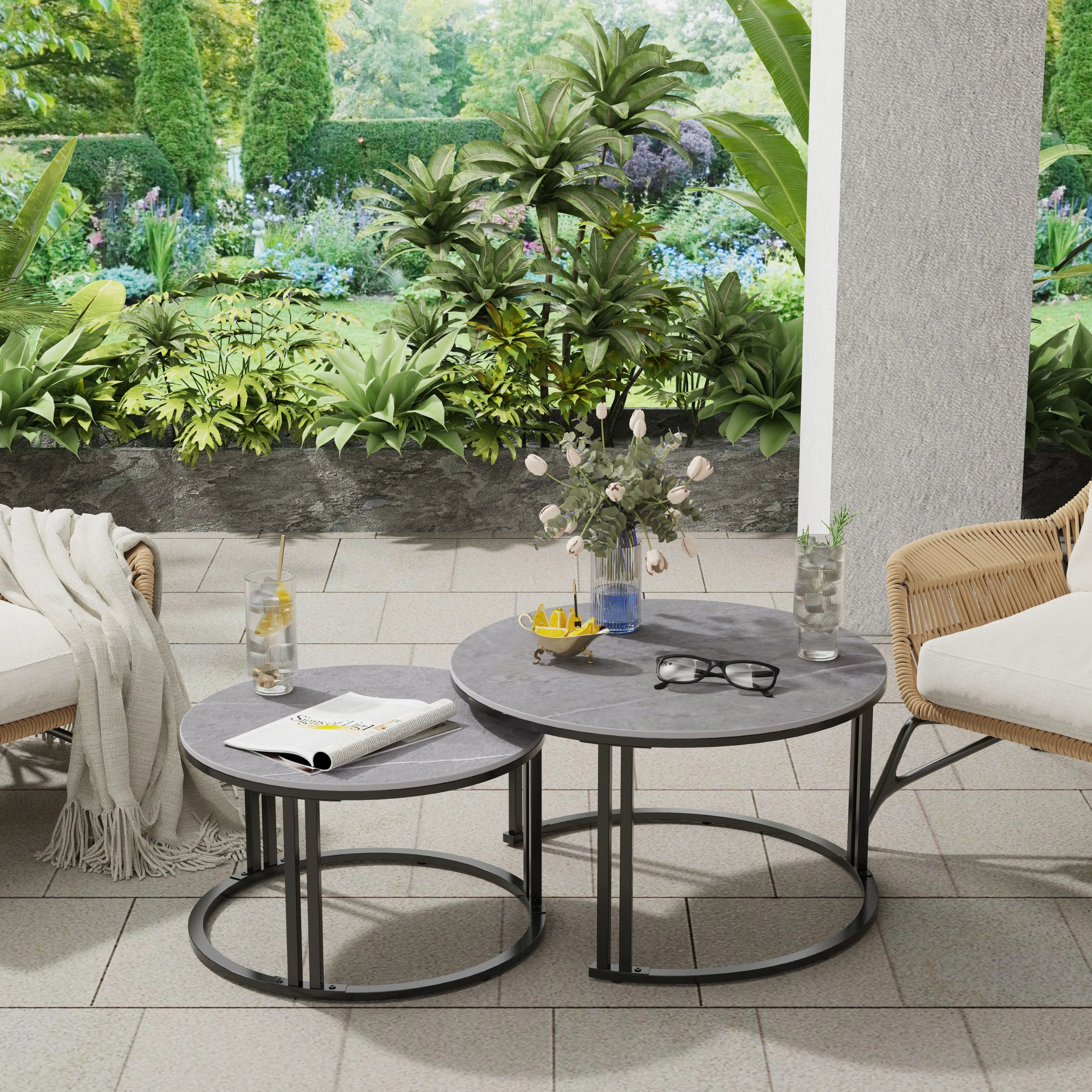 Circle Nesting Coffee Table Set