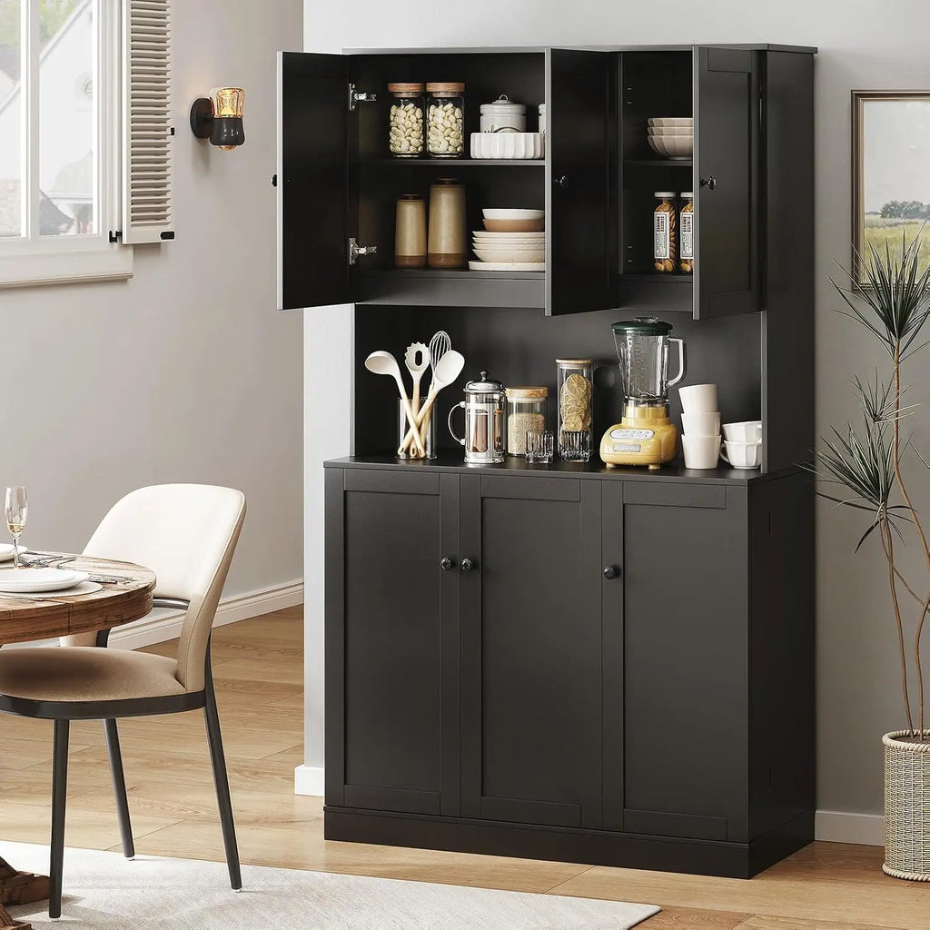 Wrenecho Tall Kitchen Cabinet with Microwave Shelf