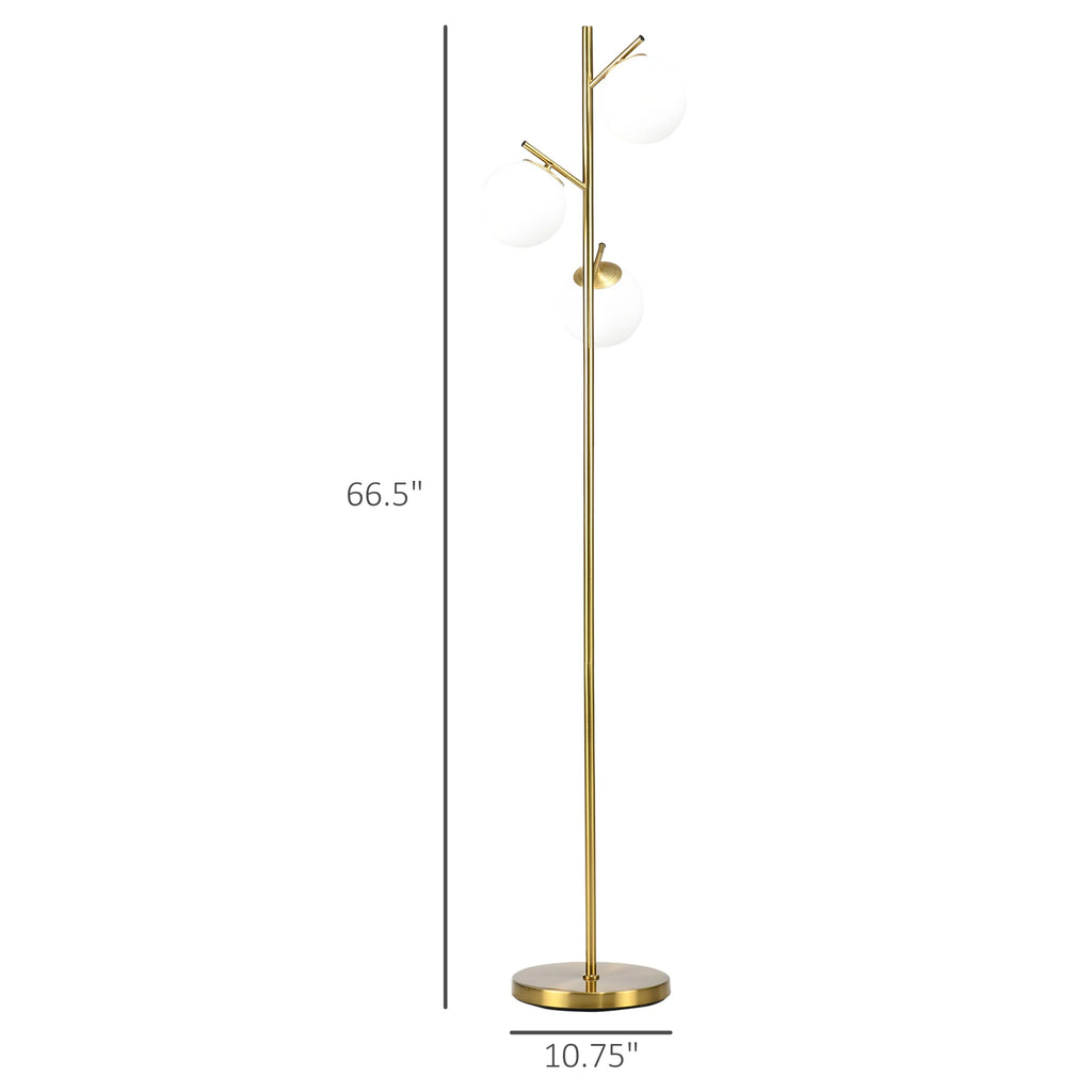 Solivane Three-Globe Floor Lamp