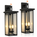 Darriston two-lantern pack with dusk-to-dawn sensors